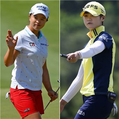 국내 넘버 1' 박성현(오른쪽)과 'LPGA 2승 챔프' 김세영이 미래에셋대우클래식에서 자존심 대결을 펼친다.