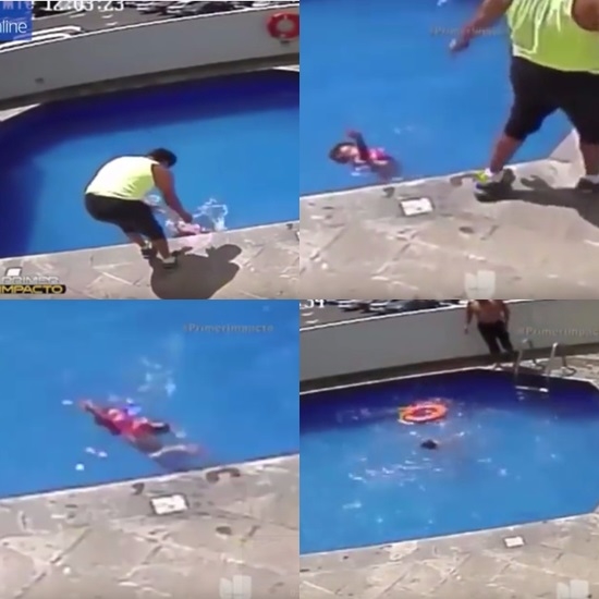 의붓딸 물에 빠뜨려 죽인 새아빠. 사진=유투브 영상 캡쳐