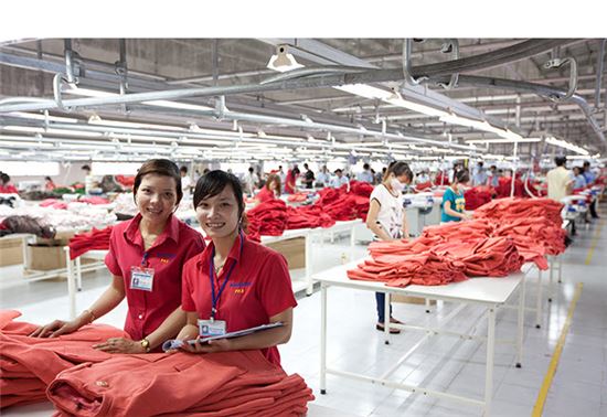 한국기업의 베트남 공장모습