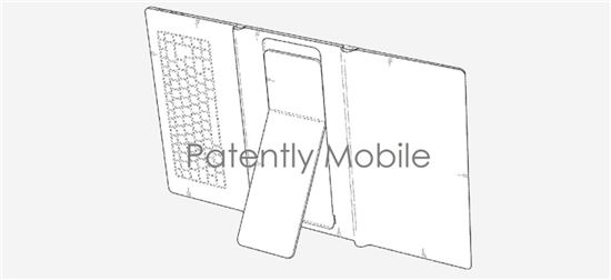 "키보드 탑재, 3단 폴더블 태블릿" 삼성 특허 공개