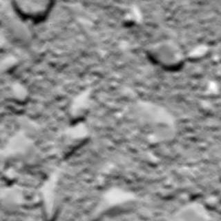 ▲로제타가 혜성 지표면 20m 상공에서 찍은 마지막 사진.[사진제공=ESA]