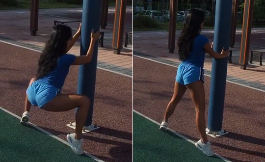 [포토] 정아름, 힙업+다리라인 가꾸는 방법 공개