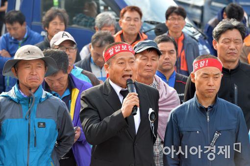 [포토]발언하는 김영호 전농 의장