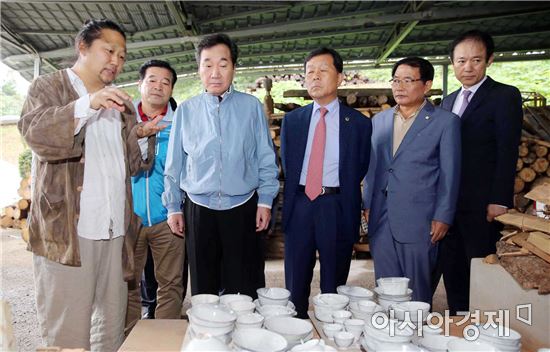 [포토]이낙연 전남지사·이용부 보성군수, 보성요 방문