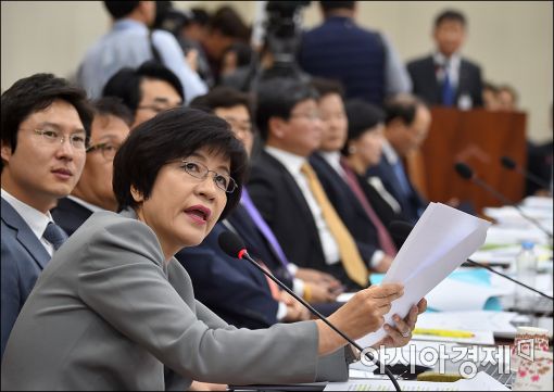 [포토]김영주 의원 "LG는 국회를 능멸하지 마세요"