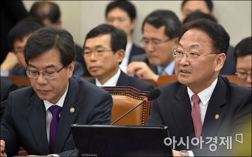[포토]답변하는 유일호 경제부총리