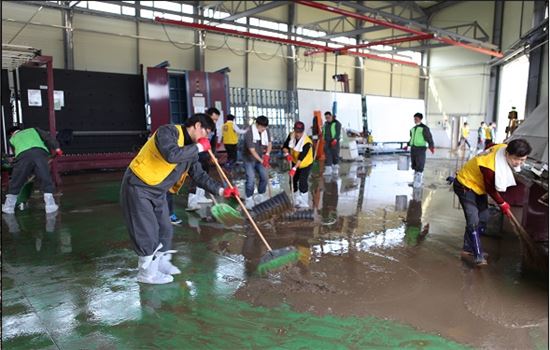 국세청 태풍 피해 복구 자원봉사