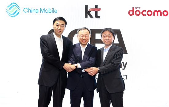 KT-차이나모바일-NTT도코모, 5G 한·중·일 ICT 도원결의 강화