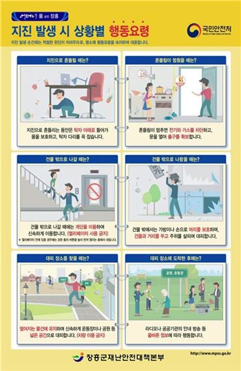 장흥군 “지진 알아야 대처한다” 민방위의 날 훈련 실시