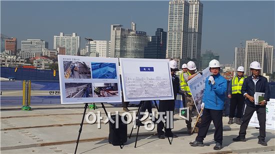 아직은 '공사중' 서울로 7017…규모6.2지진까지 견딘다