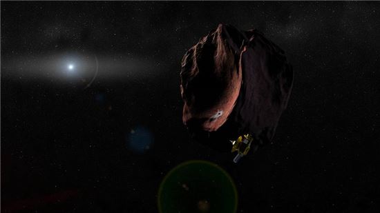 ▲뉴호라이즌스 호는 2019년 1월1일 카이퍼벨트의 '붉은 천체' 2014 MU69에 접근한다.[사진제공=NASA]