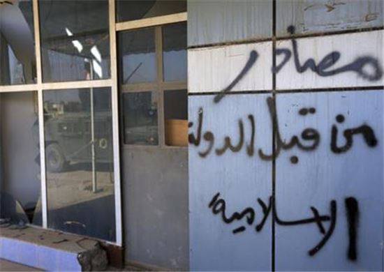 [포토]'IS가 장악'했던 이라크 바르텔라의 한 건물