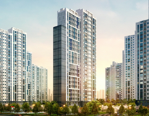 경기 오산시 서동탄역더샵파크시티 아파트에 자리한 계단오르기 전용 건물 '헬시스퀘어'