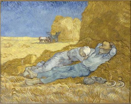 빈센트 반 고흐(1853-1890), 낮잠 1889-1890, 캔버스에 유채, 73 x 91 cm ⓒRMN-Grand Palais/Musee d'Orsay - GNC media, 2016

