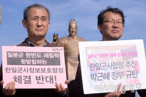 [포토]'한일군사정보보호협정 체결 반대'