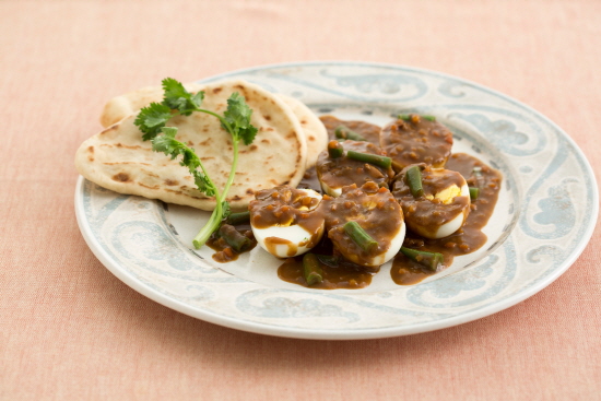 「오늘의 레시피」카레소스를 곁들인 달걀