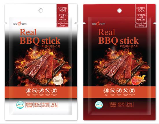 도드람, 싱가포르식 육포 '리얼비비큐 스틱' 2종 출시