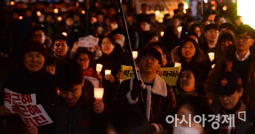 [포토]박근혜 대통령 하야 촉구 촛불행진