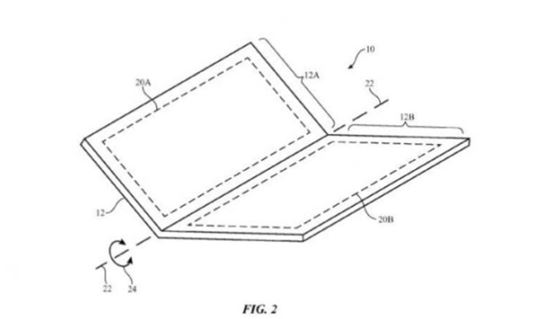 애플이 등록한 접는 스마트폰 특허(이미니 출처:Geek)
