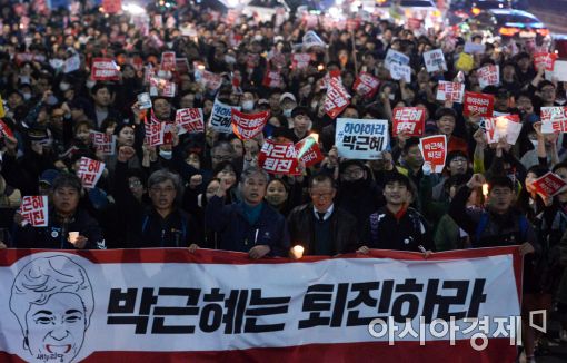 [포토]박근혜 대통령 퇴진 촉구 행진