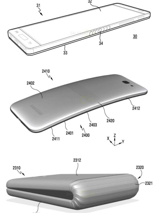 "삼성 폴더블폰은 이런 모습?" 특허서 랜더링 등장