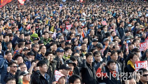 [포토]대통령 퇴진 목소리 높이는 시민들