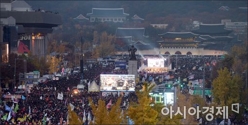 [포토]청와대 코 앞까지