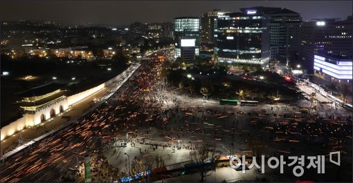[포토]청와대를 향한 촛불 행진