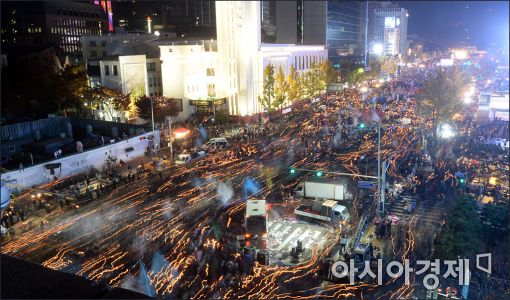 [포토]청와대로 향하는 촛불행진