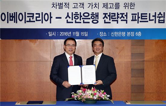 신한銀, '국내 최대 오픈마켓' 이베이코리아와 파트너십 체결