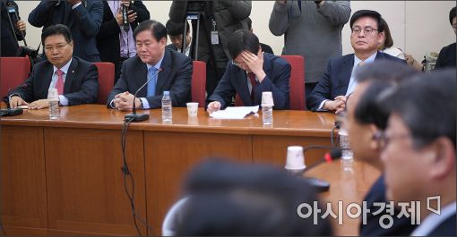[포토]심각한 새누리당 중진의원들