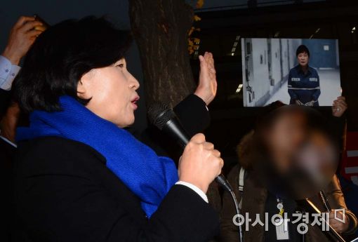 [포토]'박근혜 대통령 엄정수사 해야한다'