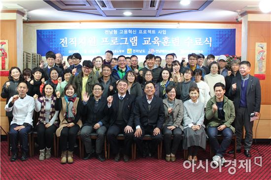 순천상공회의소(회장 김종욱)가 지난 16일 상공회의소 회의실에서 지역맞춤형사업 참여기관 관계자와 운영위원, 교육훈련생 등 100여명이 참석한 가운데 ‘지역산업맞춤형 일자리창출 교육훈련 수료식’을 개최했다.