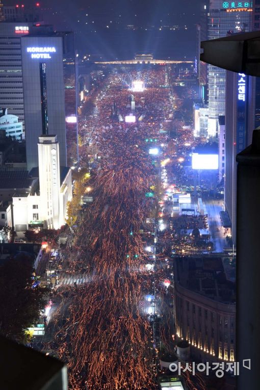 [포토]청와대 향하는 촛불행진 