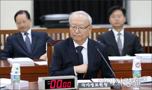 [포토]국회 찾은 이병호 국정원장