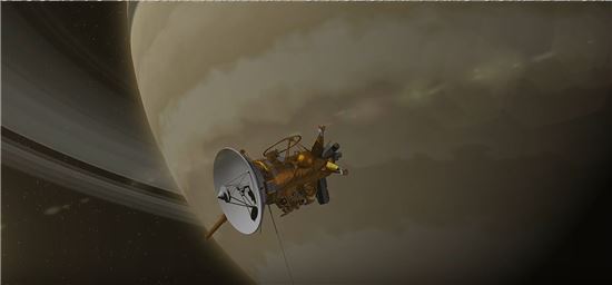 ▲카시니 호는 2004년 토성에 도착했다.[사진제공=NASA]