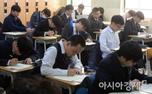 [포토]고1·2 대상 올해 마지막 학력평가