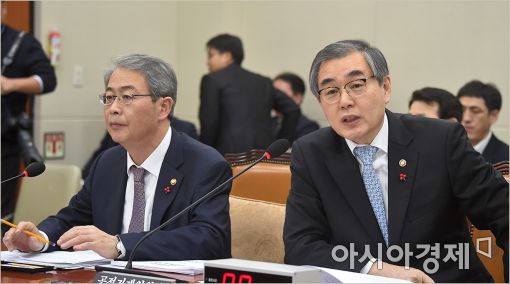 [포토]국회 정무위 출석한 정재찬 공정위원장