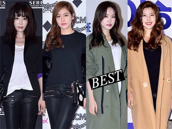 강예원, 성유리, 손나은, 이윤미(왼쪽부터) 