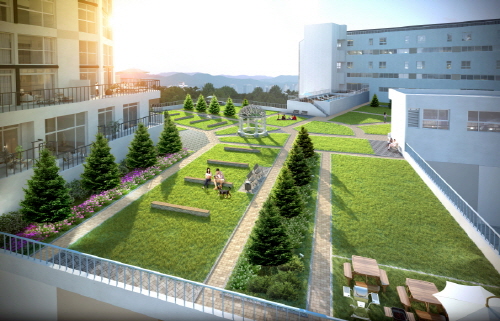 '내 집에서 힐링한다'  대형공원 갖춘 ‘테라스56’ 인기