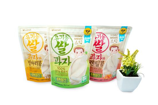 아이배냇, 국내산 유기농쌀 100% ‘베베스틱 유기농쌀과자’ 출시