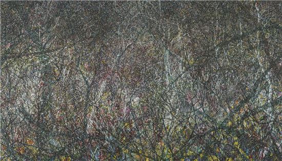 숲10 Forest10, 2016, Oil on canvas, 248x436㎝
