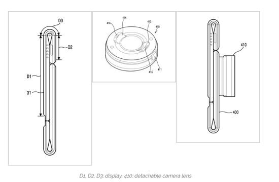 접히는 갤럭시, 윤곽 드러내나… 카메라 렌즈 탈착 가능 특허 공개