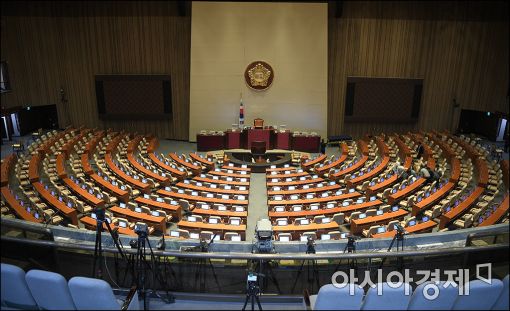 [포토]탄핵표결 준비 마친 국회 본회의장