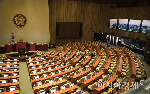 [포토]탄핵표결 준비중인 본회의장
