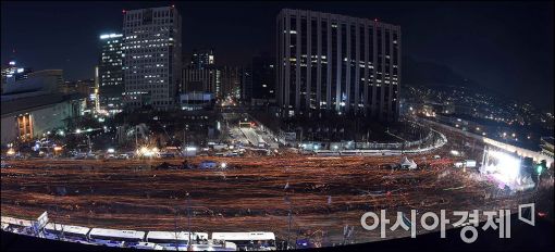 [포토]청와대로 향하는 '촛불'