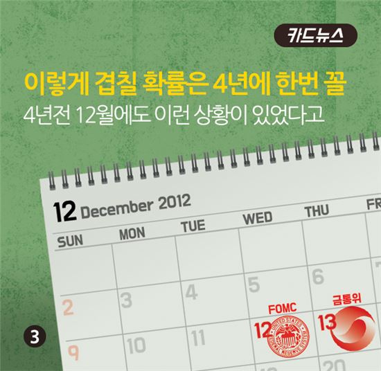 [카드뉴스]FOMC와 금통위가 겹쳤다!