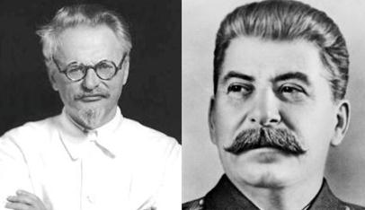 트로츠키(왼쪽)와 스탈린
