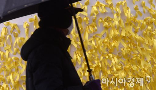 [포토]비 내리는 세월호 농성장