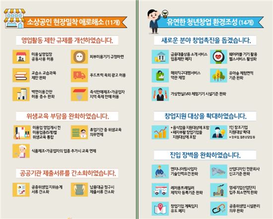 '소상공인ㆍ청년창업 규제개선 방안'